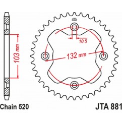 SPROCKET RL 520 38T ORG