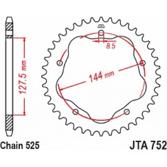 SPRCKET RR DUC ALLOY 41T