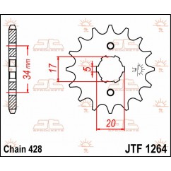 SPROCKET FRONT 15T 428