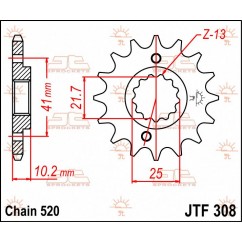 SPROCKET FRONT 15T 520