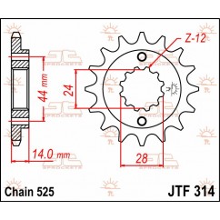 SPROCKET FRONT 16T 525