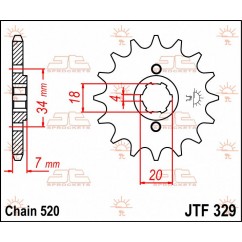 SPROCKET FRONT 13T 520