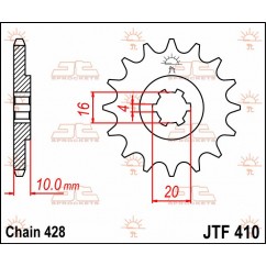 SPROCKET FRONT 14T 428