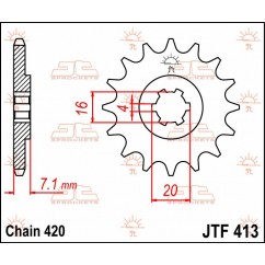 SPROCKET FRONT 12T 420