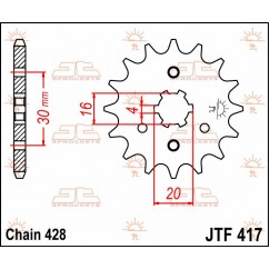 SPROCKET FRONT 14T 428