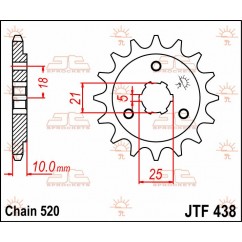 SPROCKET FRONT 15T 520