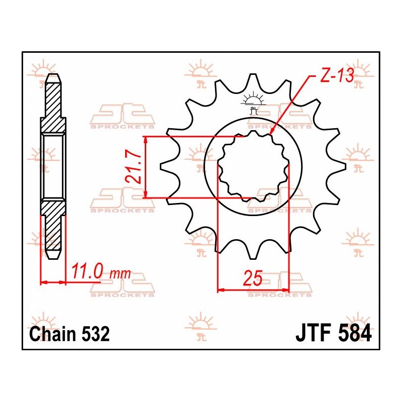 SPROCKET FRONT 15T 532