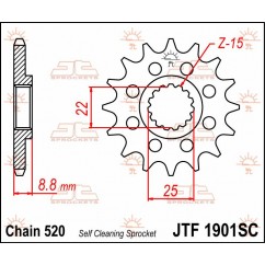 SPROCKET FRONT 15T 520 SC