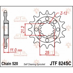 SPROCKET FRONT 13T 520 SC