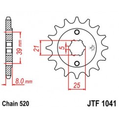 SPROCKET FRONT 14T 520