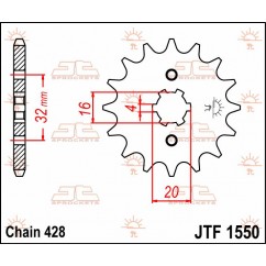 SPROCKET FRONT 14T 428