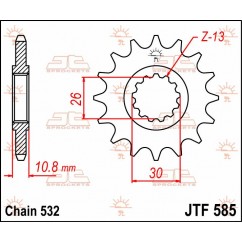 SPROCKET FRONT 17T 532