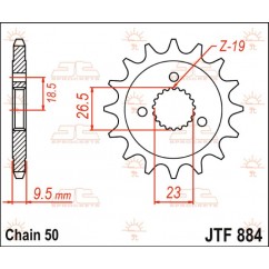 SPROCKET FRONT 21T 530