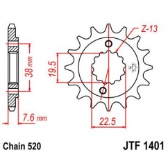 SPROCKET FRONT 16T 520