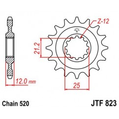 SPROCKET FRONT 16T 520