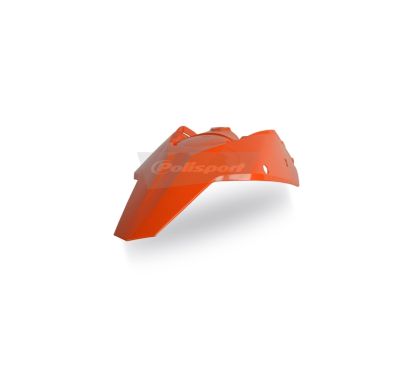Garde-boue arrière + plaques latérales POLISPORT orange KTM