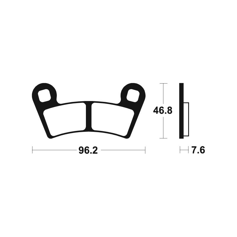 Plaquettes de frein TECNIUM MX/Quad métal fritté - MOA398 Plaquettes de frein TECNIUM MX/Quad métal fritté - MOA398