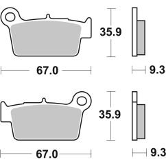 Plaquettes de frein BREMBO Off-Road métal fritté - 07YA41SX