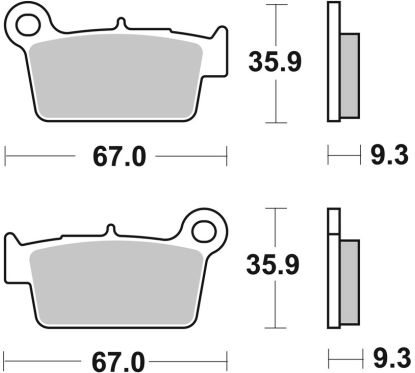 Plaquettes de frein BREMBO Off-Road métal fritté - 07YA41SX
