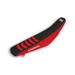 Housse de selle BLACKBIRD Double Grip 3 rouge/noir Honda CRF250R/450R