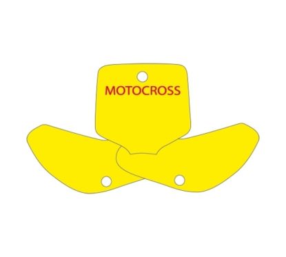 Fonds de plaque BLACKBIRD noir KTM EXC