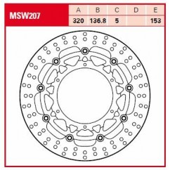 BRAKE ROTOR FLOAT RND L/R