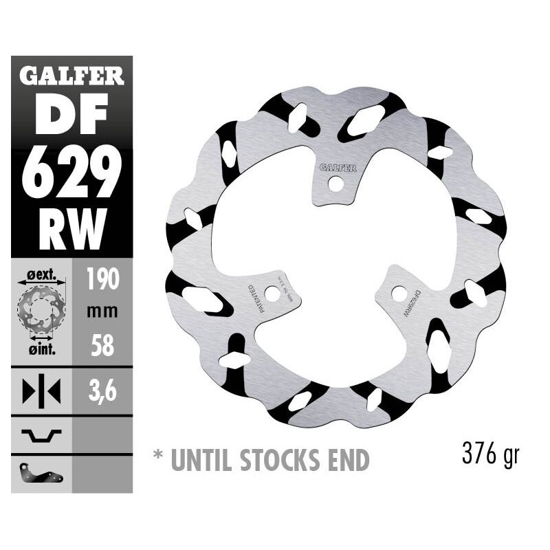 BRAKE DISC FIXED WAVE GROOVED