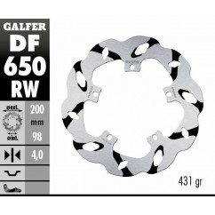 BRAKE DISC FIXED WAVE GROOVED