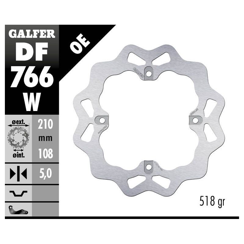 BRAKE DISC FIXED WAVE