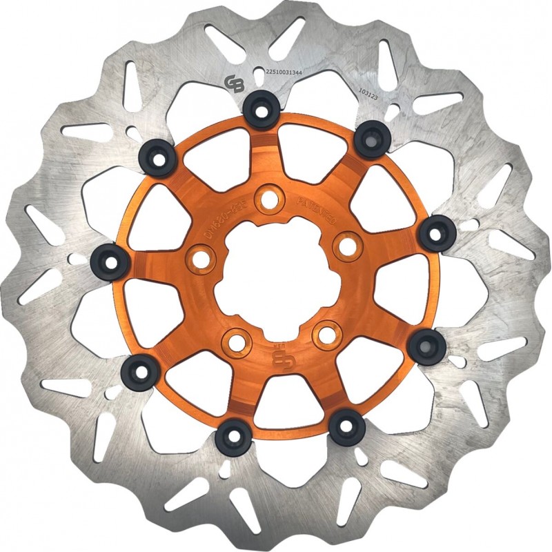 BRAKE DISC FLOAT WAVE ORANGE