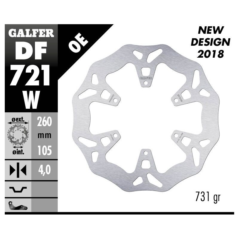 BRAKE DISC WAVE FIXED