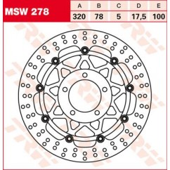 BRAKE DISC FL MSW278