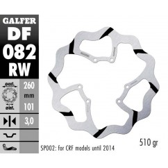 BRAKE DISC FIXED WAVE GROOVED