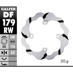 BRAKE DISC FIXED WAVE GROOVED