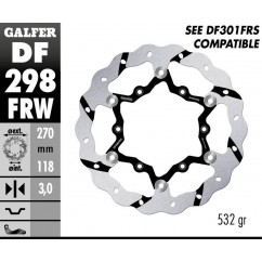 BRAKE DISC FLOAT WAVE GROOVED