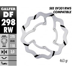 BRAKE DISC FIXED WAVE GROOVED