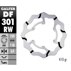 BRAKE DISC FIXED WAVE GROOVED