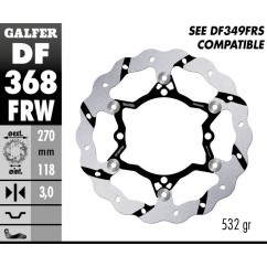 BRAKE DISC FLOAT WAVE GROOVED