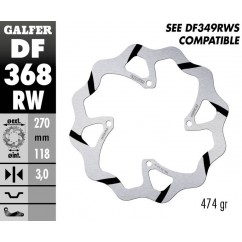 BRAKE DISC FIXED WAVE GROOVED