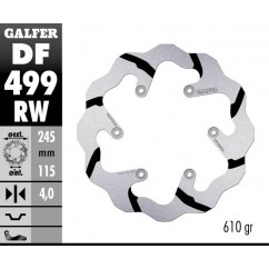 BRAKE DISC FIXED WAVE GROOVED