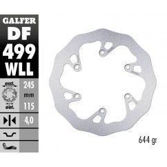 BRAKE DISC FIXED WAVE SOLID