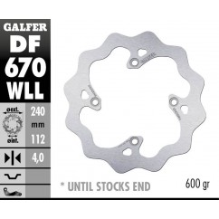 BRAKE DISC FIXED WAVE SOLID