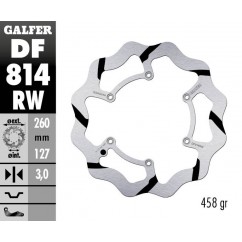 BRAKE DISC FIXED WAVE GROOVED