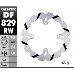 BRAKE DISC FIXED WAVE GROOVED