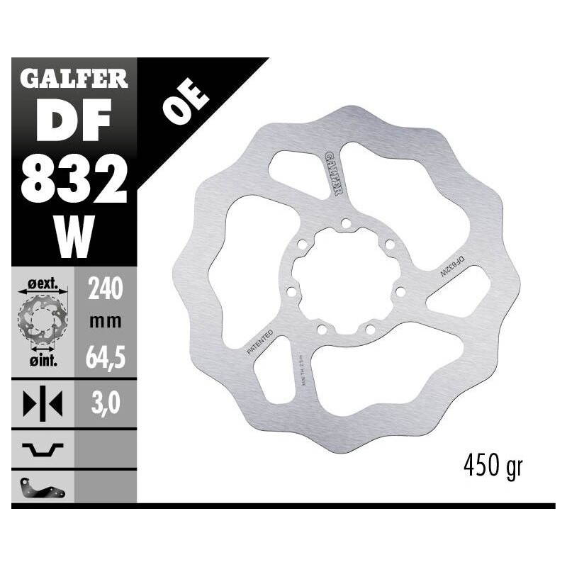 BRAKE DISC FIXED WAVE