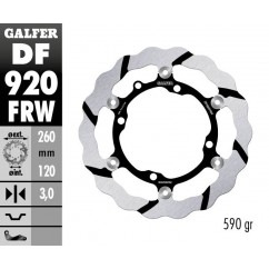 BRAKE DISC FLOAT WAVE GROOVED