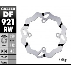 BRAKE DISC FIXED WAVE GROOVED