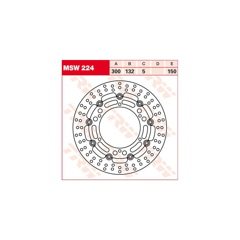 Disque de frein flottant rond