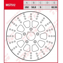 BRAKE DISC TRW MST512