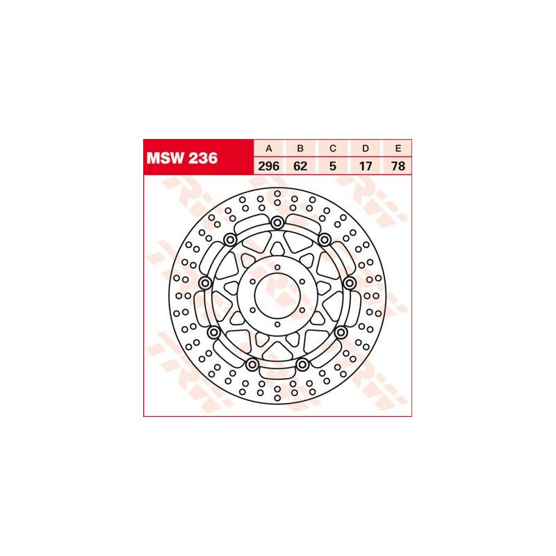 Disque de frein flottant rond